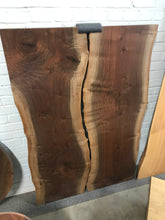 Load image into Gallery viewer, Walnut live-edge table with reveal