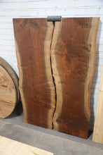 Load image into Gallery viewer, Walnut live-edge table with reveal