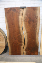 Load image into Gallery viewer, Walnut live-edge table with reveal