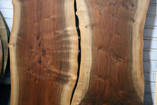 Load image into Gallery viewer, Walnut live-edge table with reveal