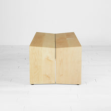 Load image into Gallery viewer, Wide Maple Beveled Bench