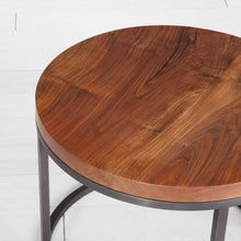 Load image into Gallery viewer, Walnut Round Side Tables