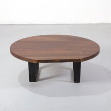 Load image into Gallery viewer, Walnut Live Edge Round Coffee Table
