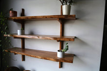 Load image into Gallery viewer, Live-edge Madrone Wall Shelve Unit
