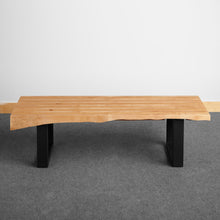 Load image into Gallery viewer, Beech Pieced Bench

