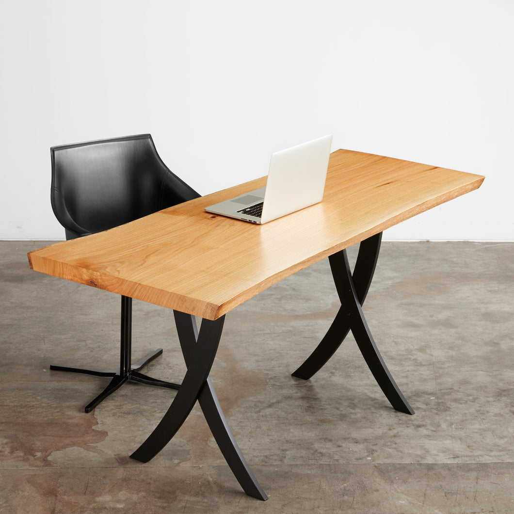 Single Slab Oak Desk