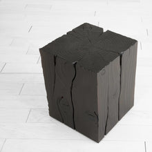 Load image into Gallery viewer, Burned Cedar Block End Table
