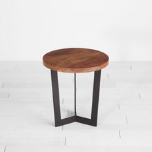 Load image into Gallery viewer, Walnut Round End Table
