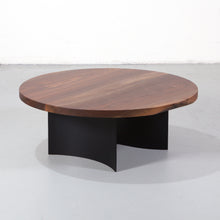 Load image into Gallery viewer, Walnut Round Coffee Table
