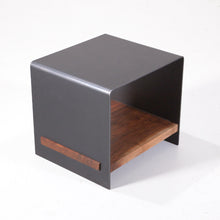 Load image into Gallery viewer, Blackened Steel Side Table
