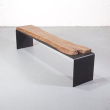 Load image into Gallery viewer, English Elm Steel Frame Bench
